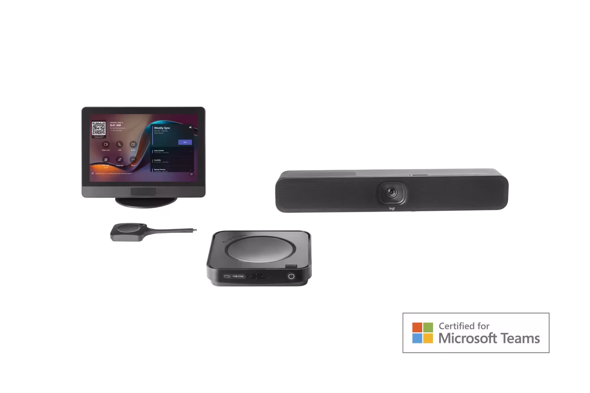ClickShare Hub Core + Logitech MeetUp 2