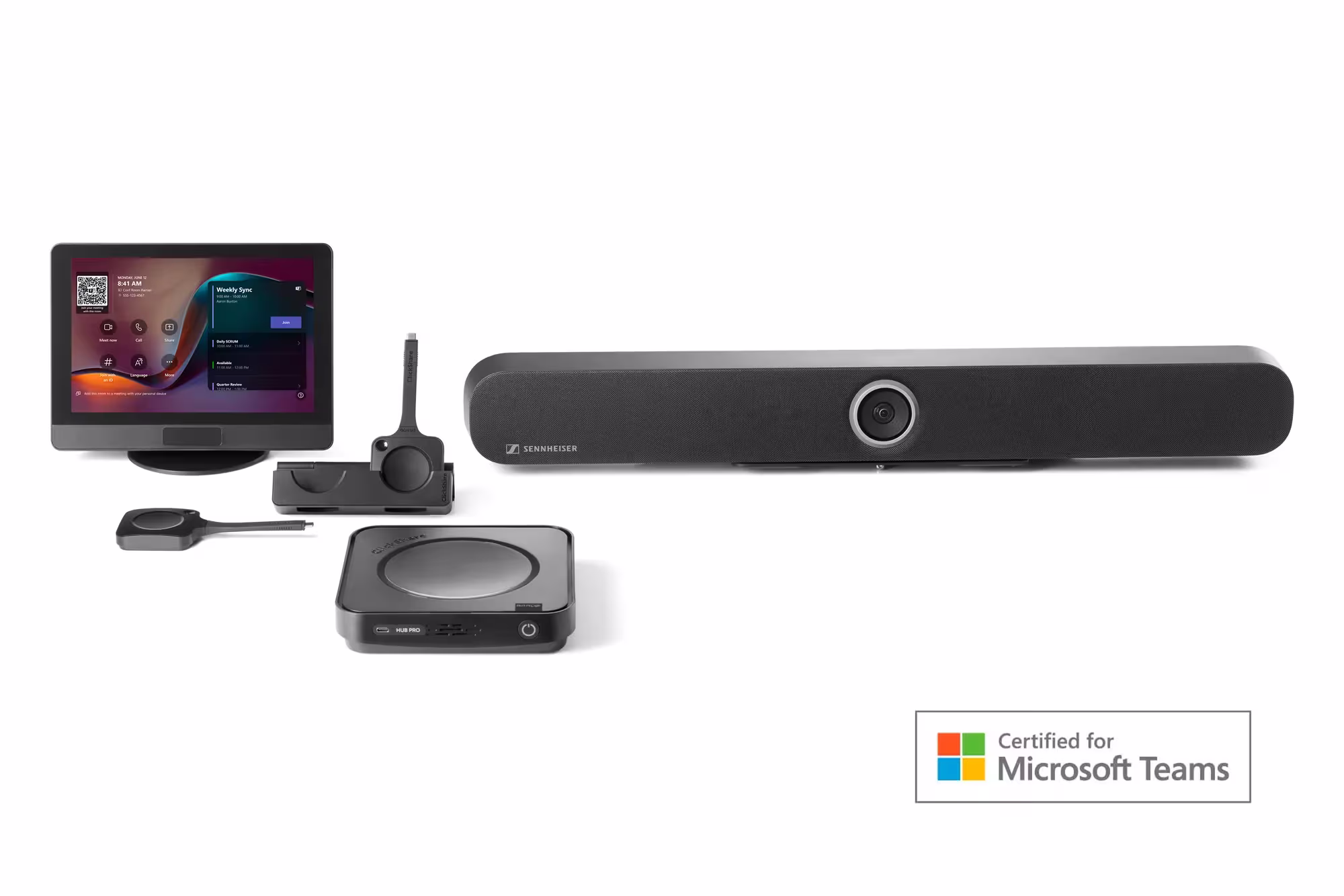 ClickShare Hub Pro + Sennheiser TeamConnect Bar M